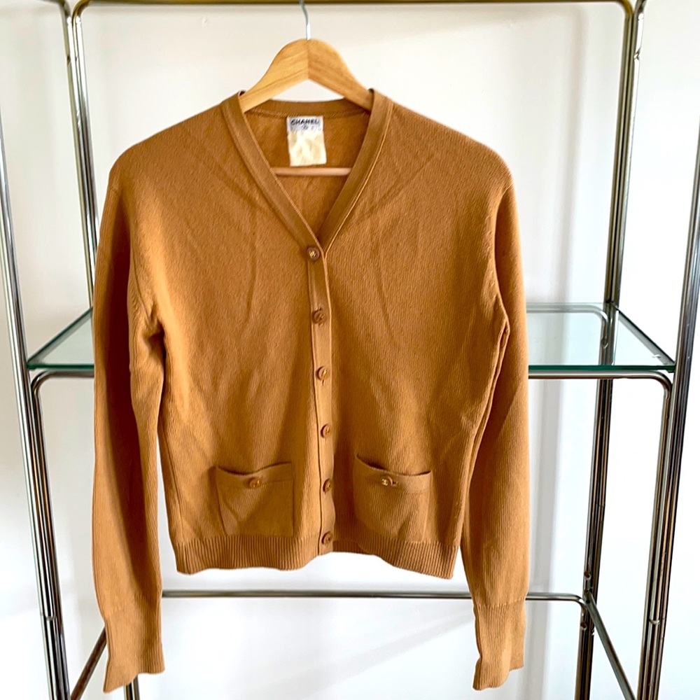 Camel Chanel Sweater size small